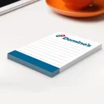 Custom printed notepad with logo